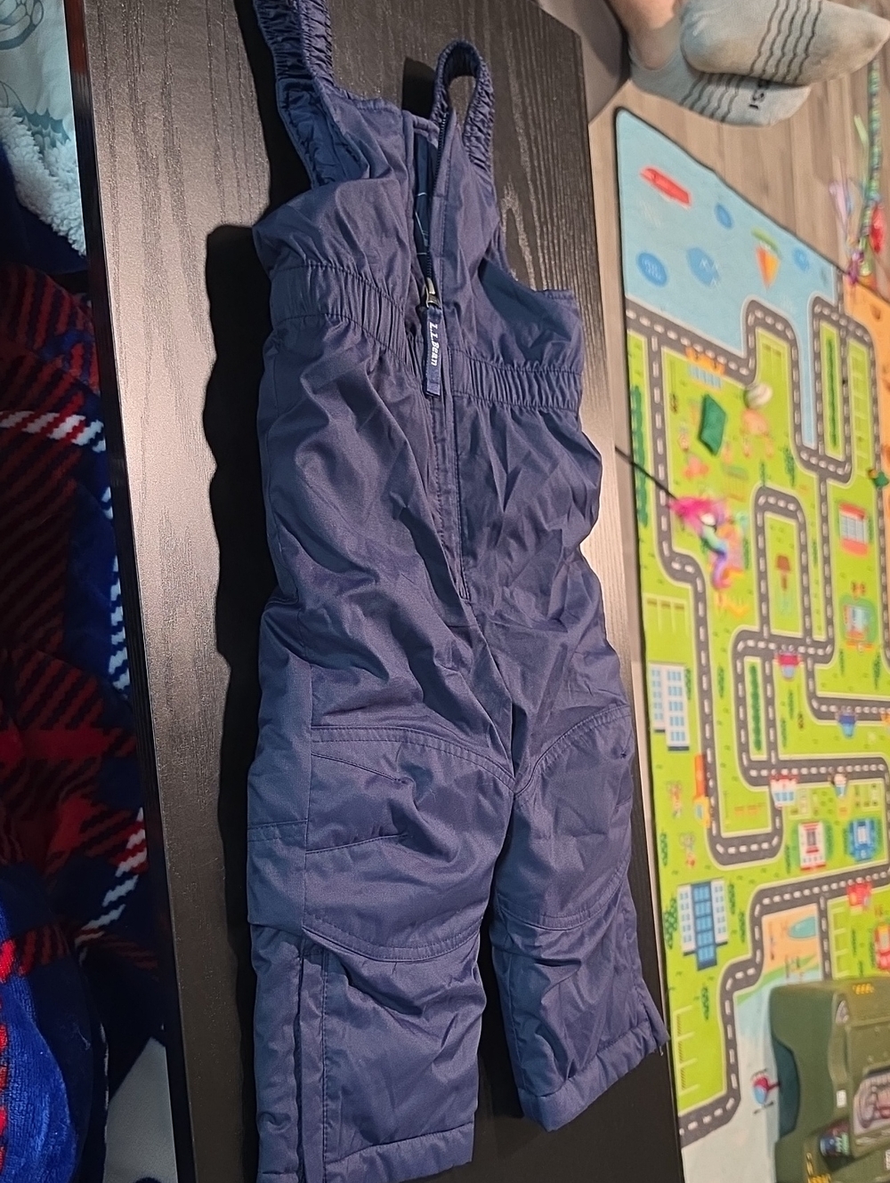 L.L. Bean Navy Blue Kids Snow Bib Overalls